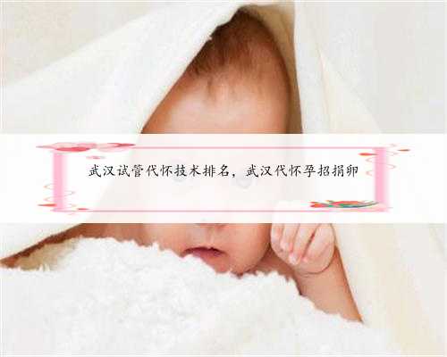 武汉试管代怀技术排名，武汉代怀孕招捐卵
