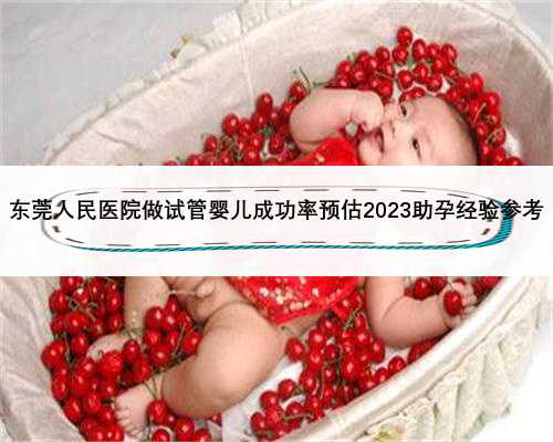 东莞人民医院做试管婴儿成功率预估2023助孕经验参考